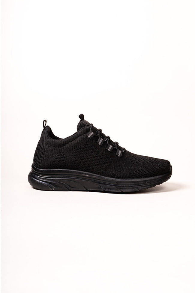 James Youth Bungee Elastic Black Trainer