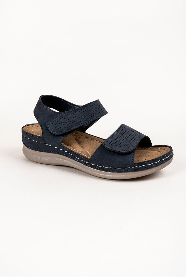 Ruby Adjustable Straps Navy Ladies Sandals