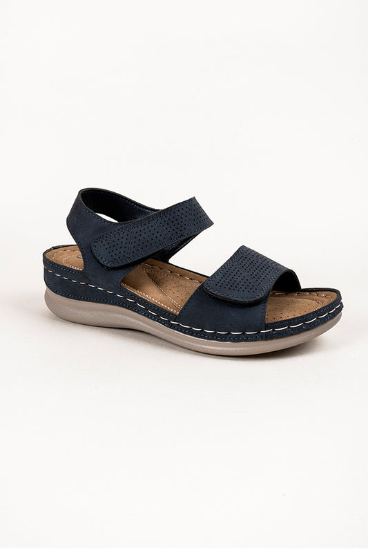 Ruby Adjustable Straps Navy Ladies Sandals