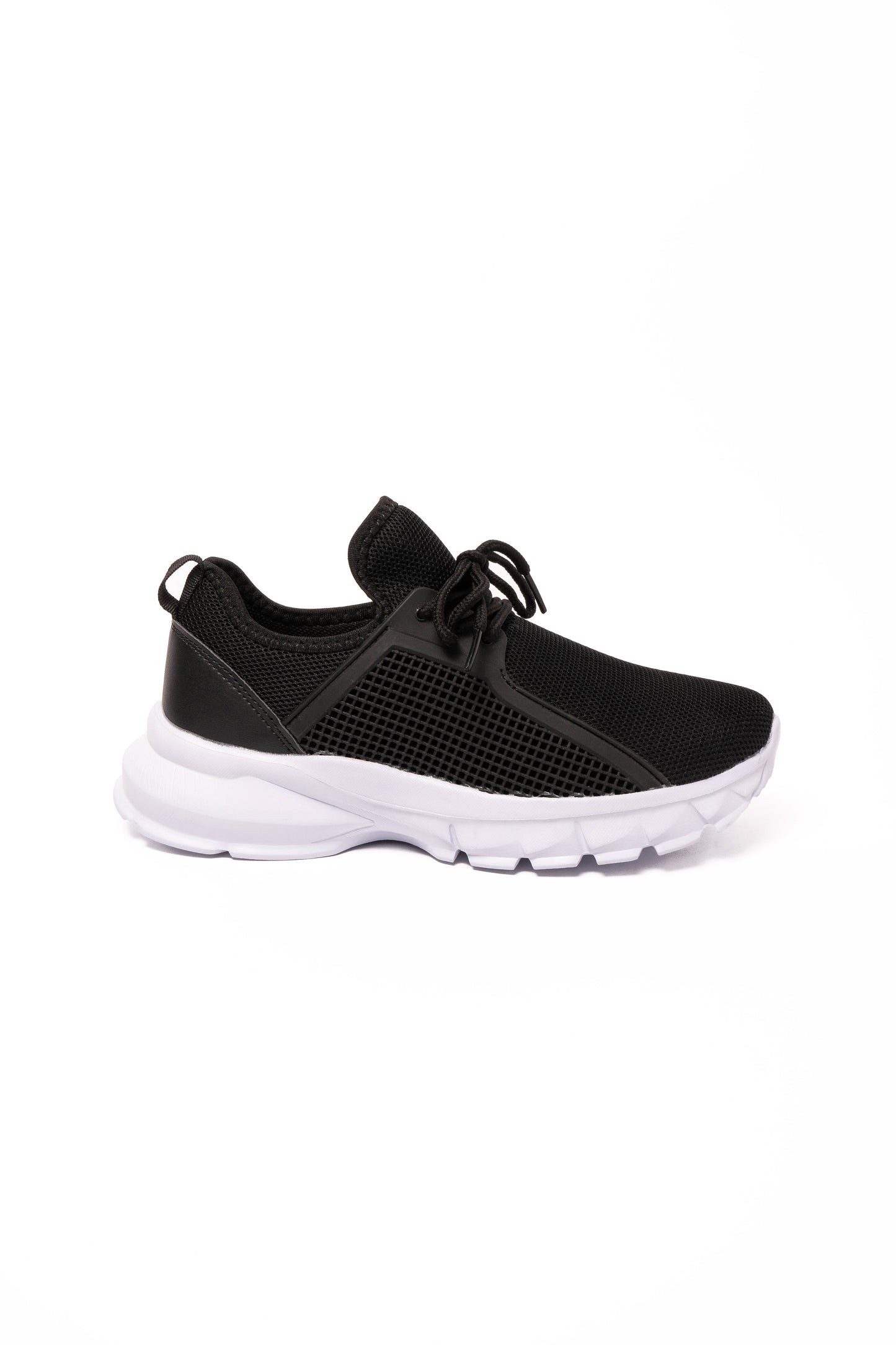 Jack Boys Lace Up Black Trainers