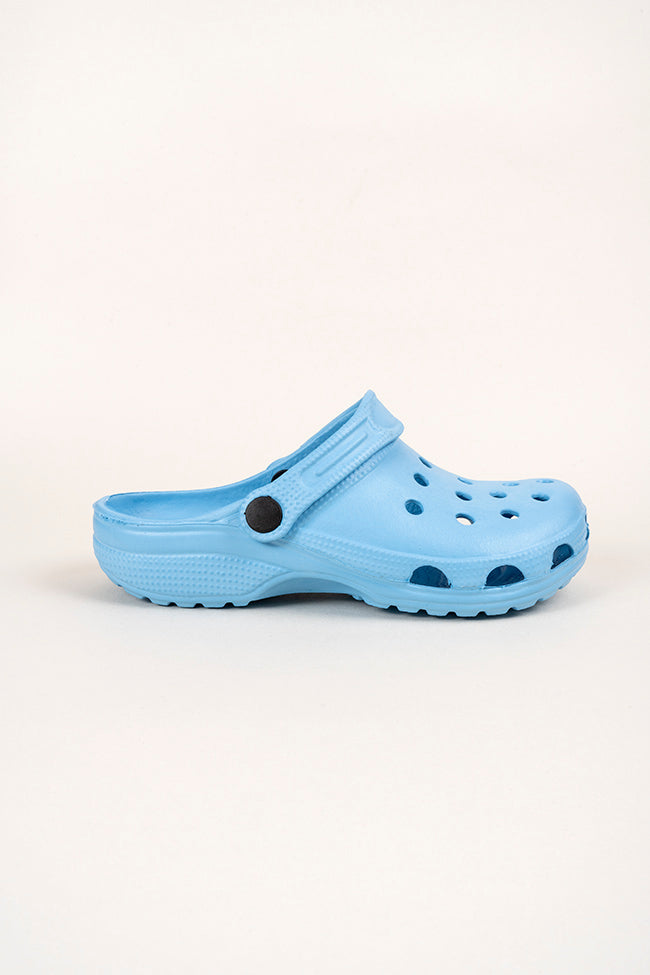 Charlie Youth Pale Blue Clogs