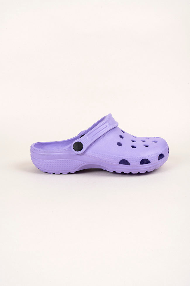 Charlie Youth Lilac Clogs