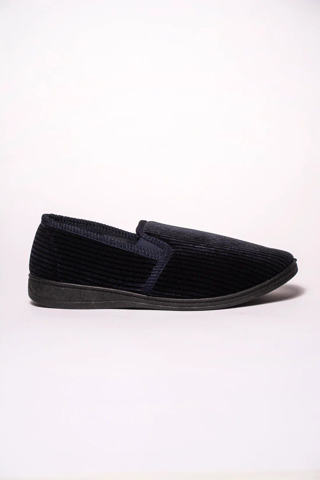 Mens Navy Cord Slipper