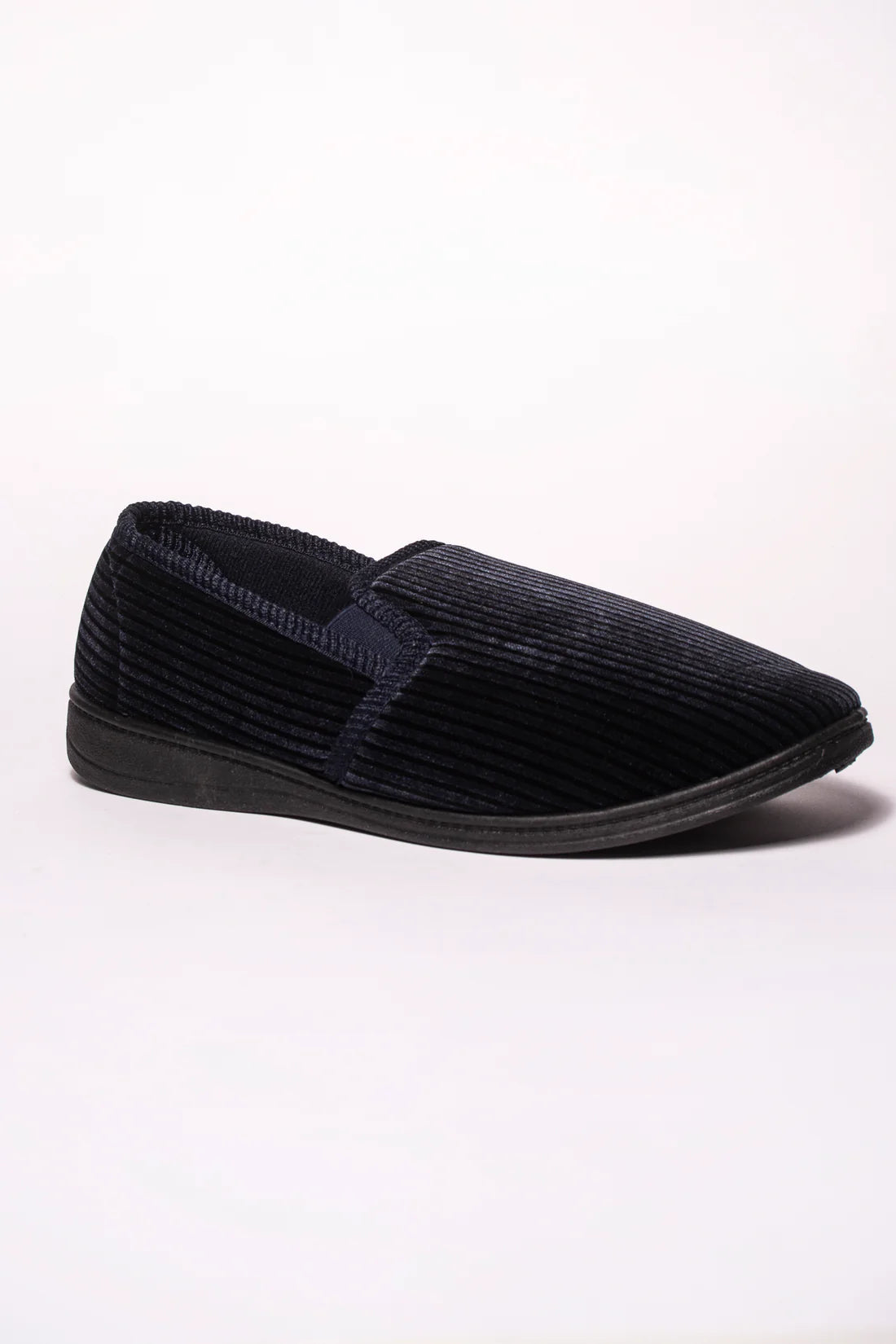 Mens Navy Cord Slipper