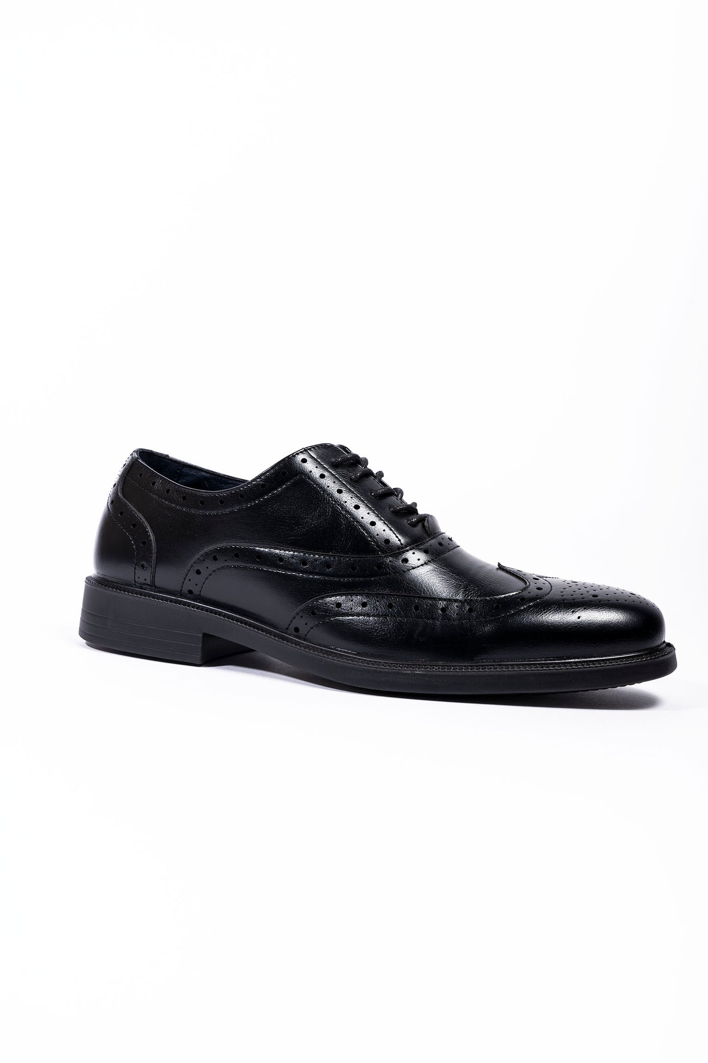 Arthur Men's Black Oxford Brogue Dr. Lightfoot Men's Casual