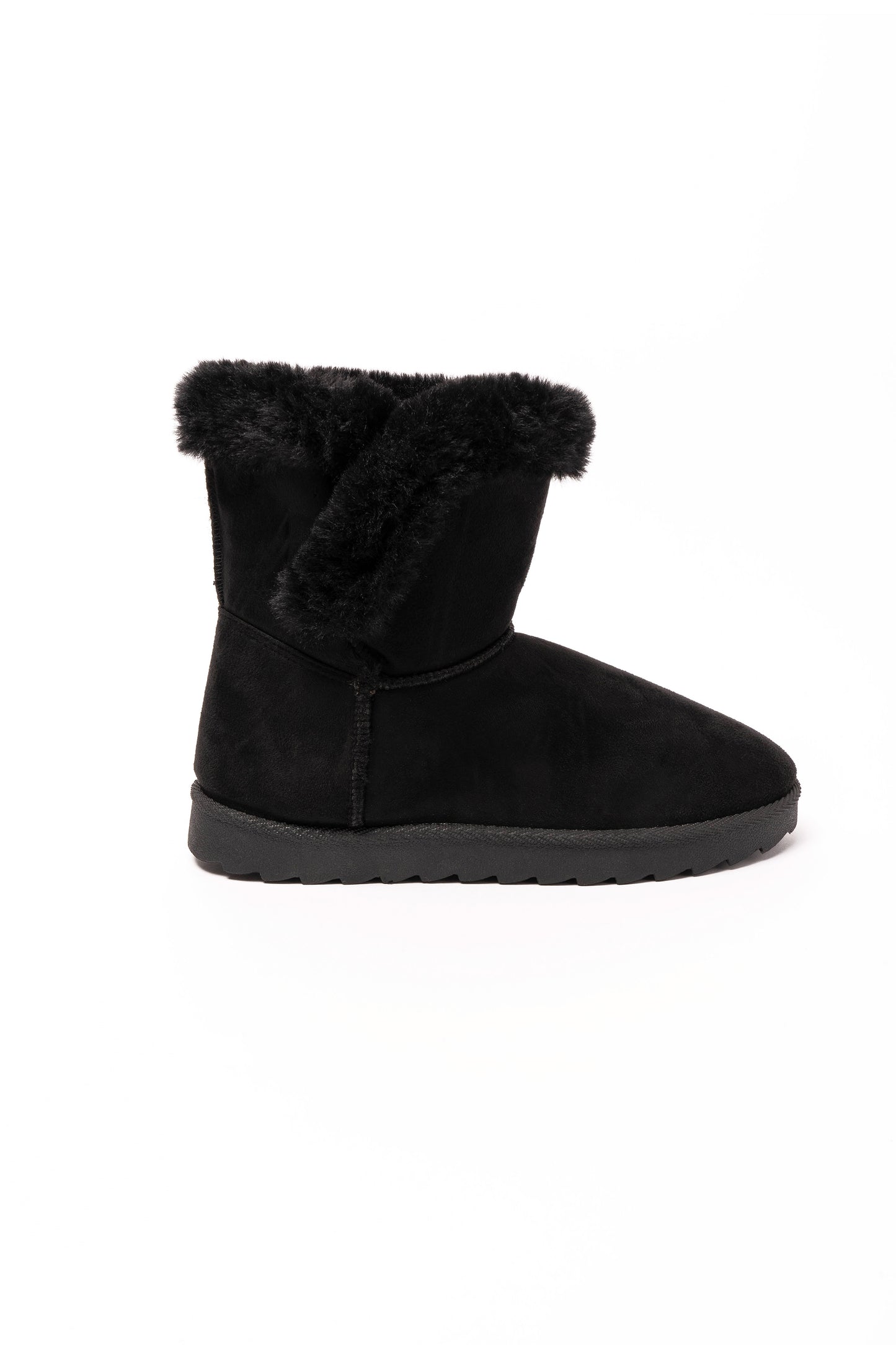 Uma Fur Lined Ankle Boot Black