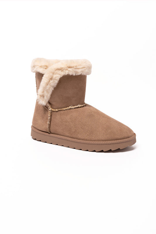 Uma Fur Lined Ankle Boot Chestnut