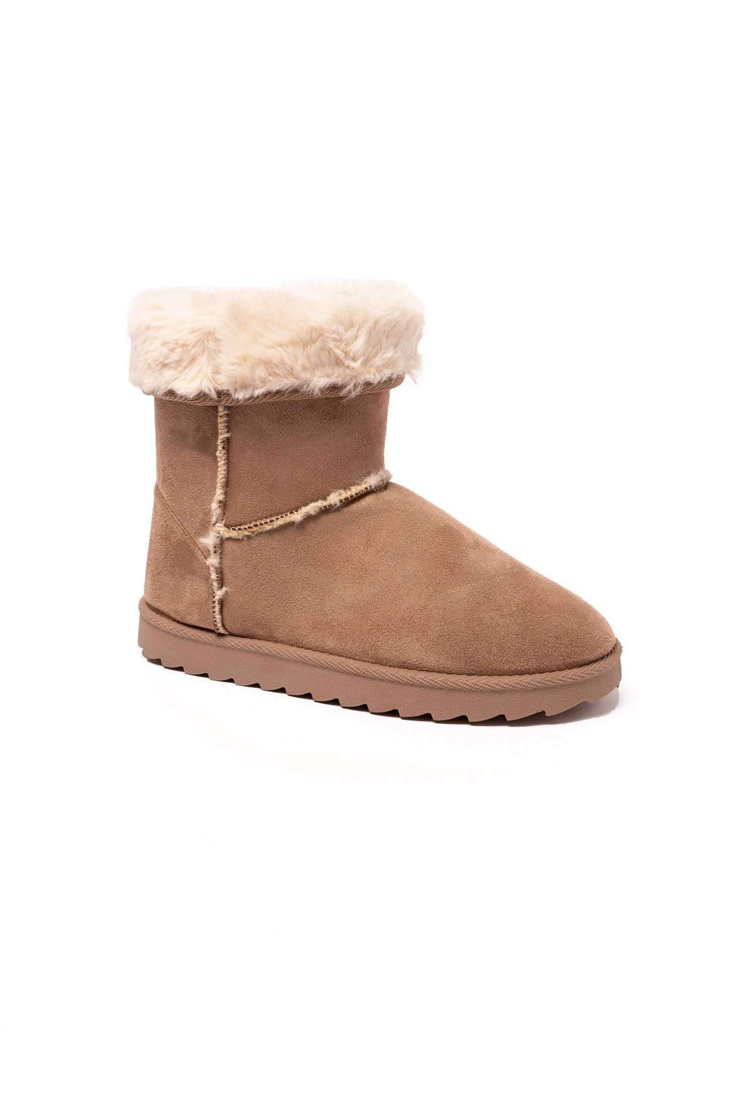 Georgia Fur Lined Calf Lenght Boot Chestnut