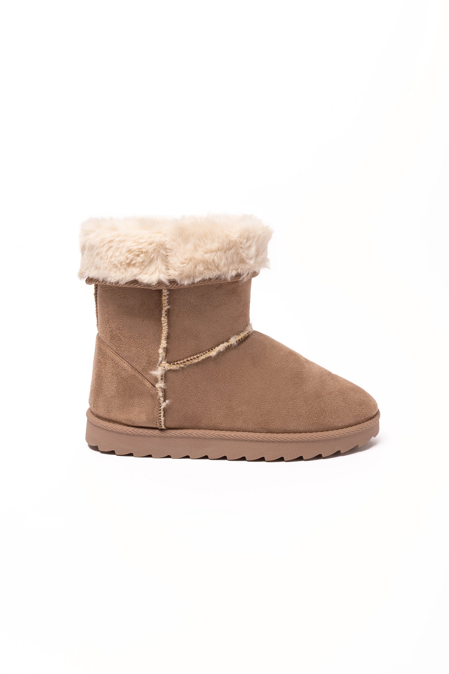 Georgia Fur Lined Calf Lenght Boot Chestnut