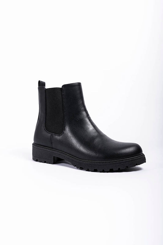 Mila Chelsea Black Matt Boot