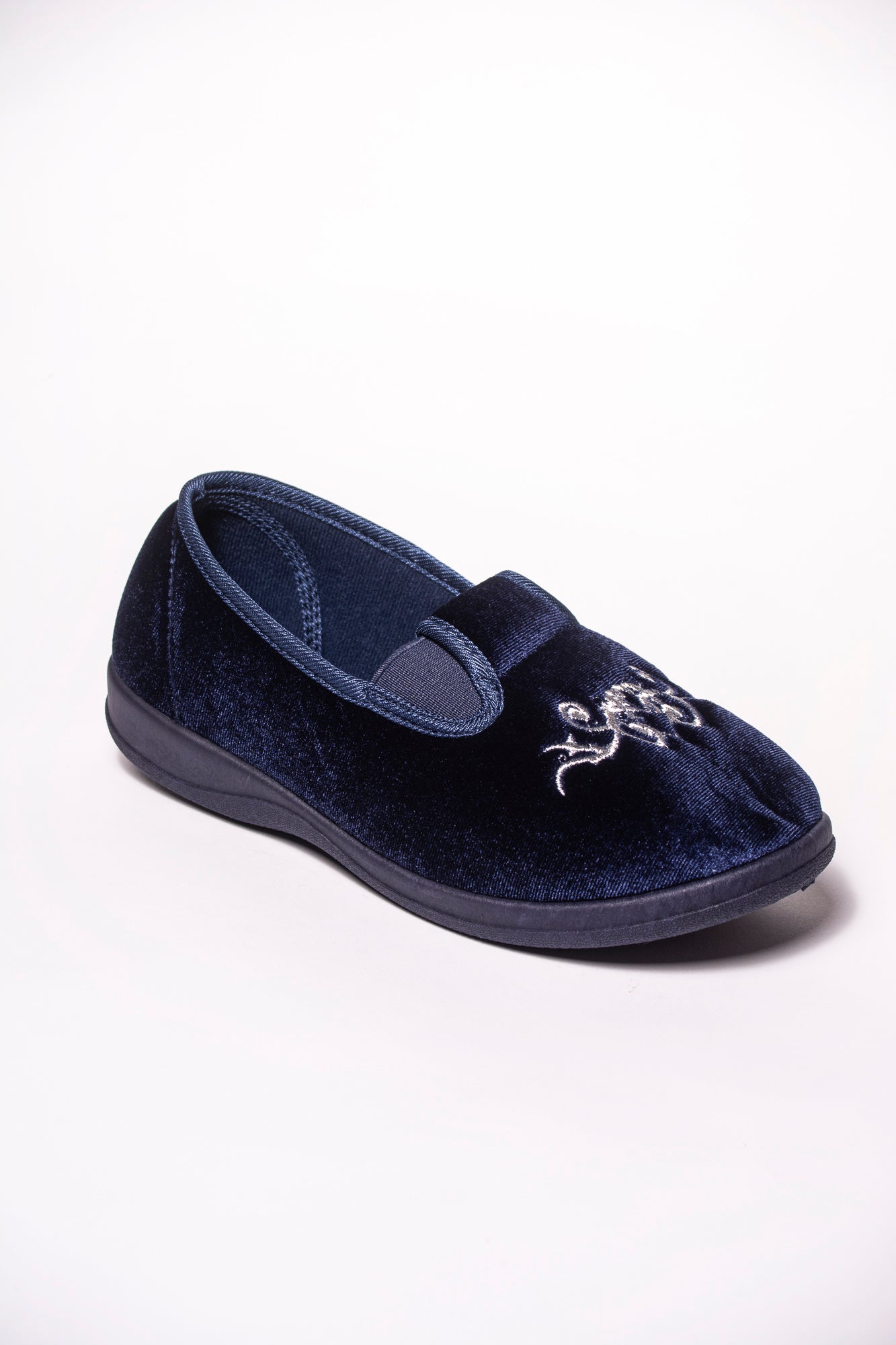 GEMMA EMBROIDERED TWIN GUSSETT NAVY