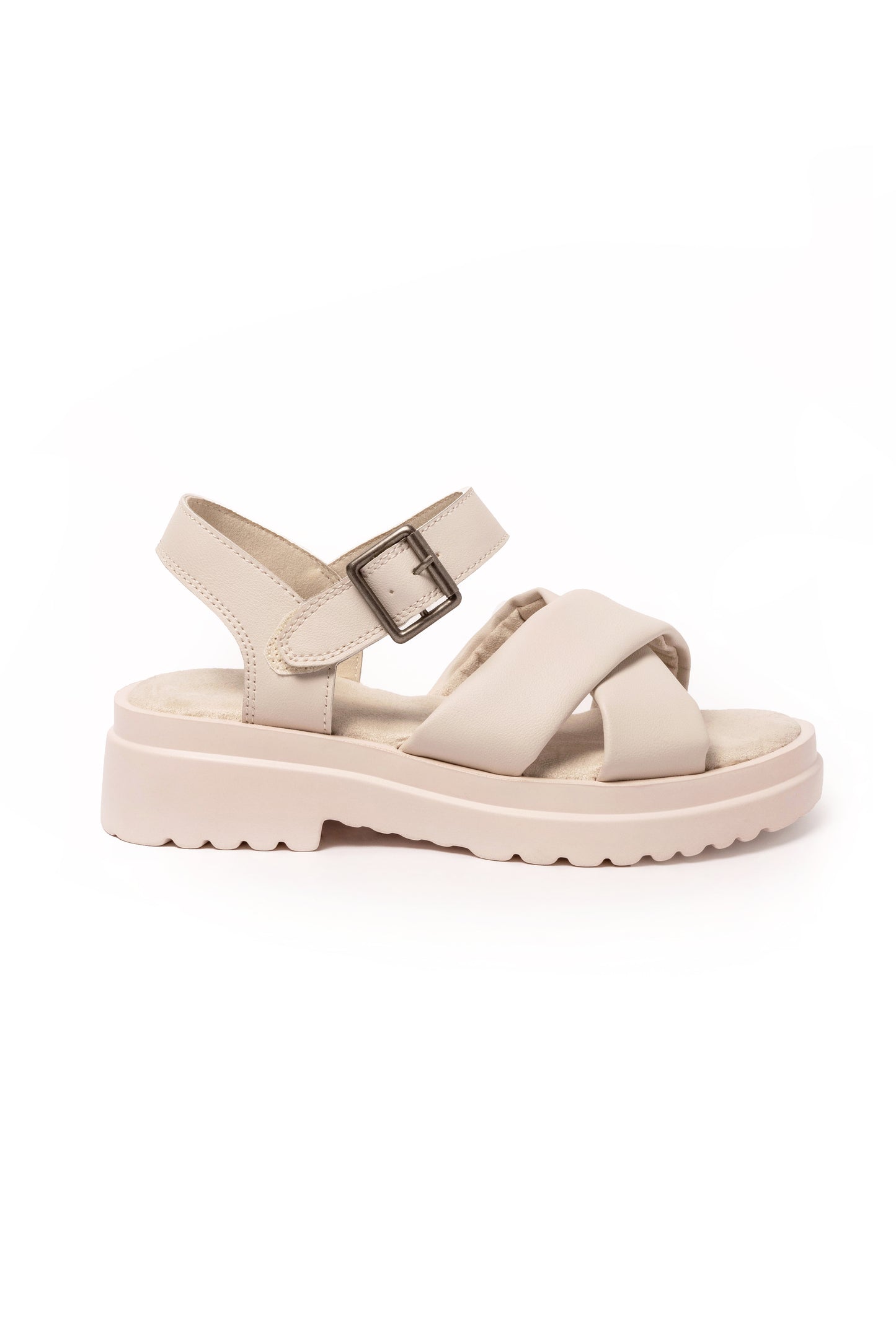 Clara gladiator platform sandals sand