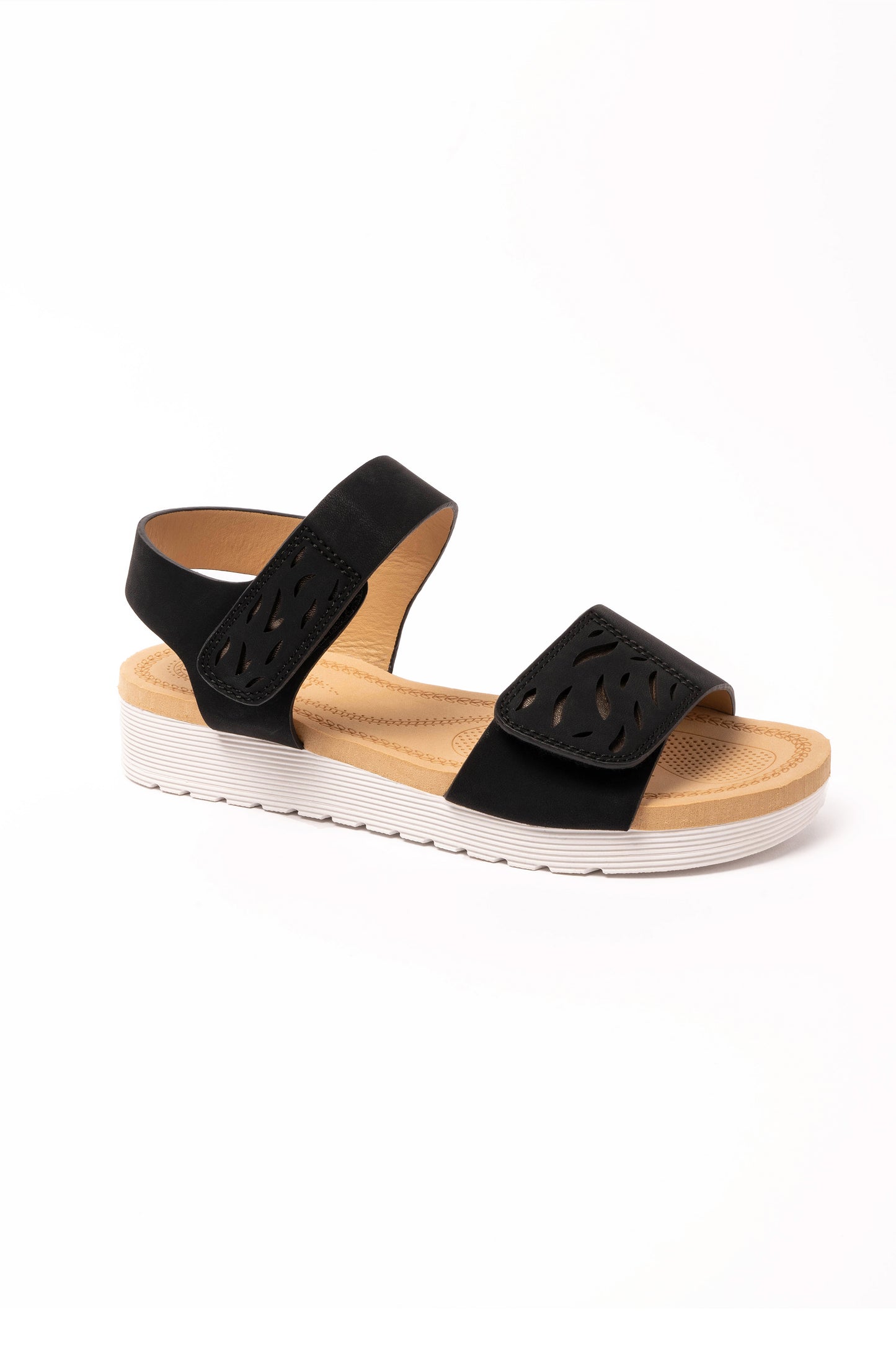 Ada Adjustable Strap Sandal Black