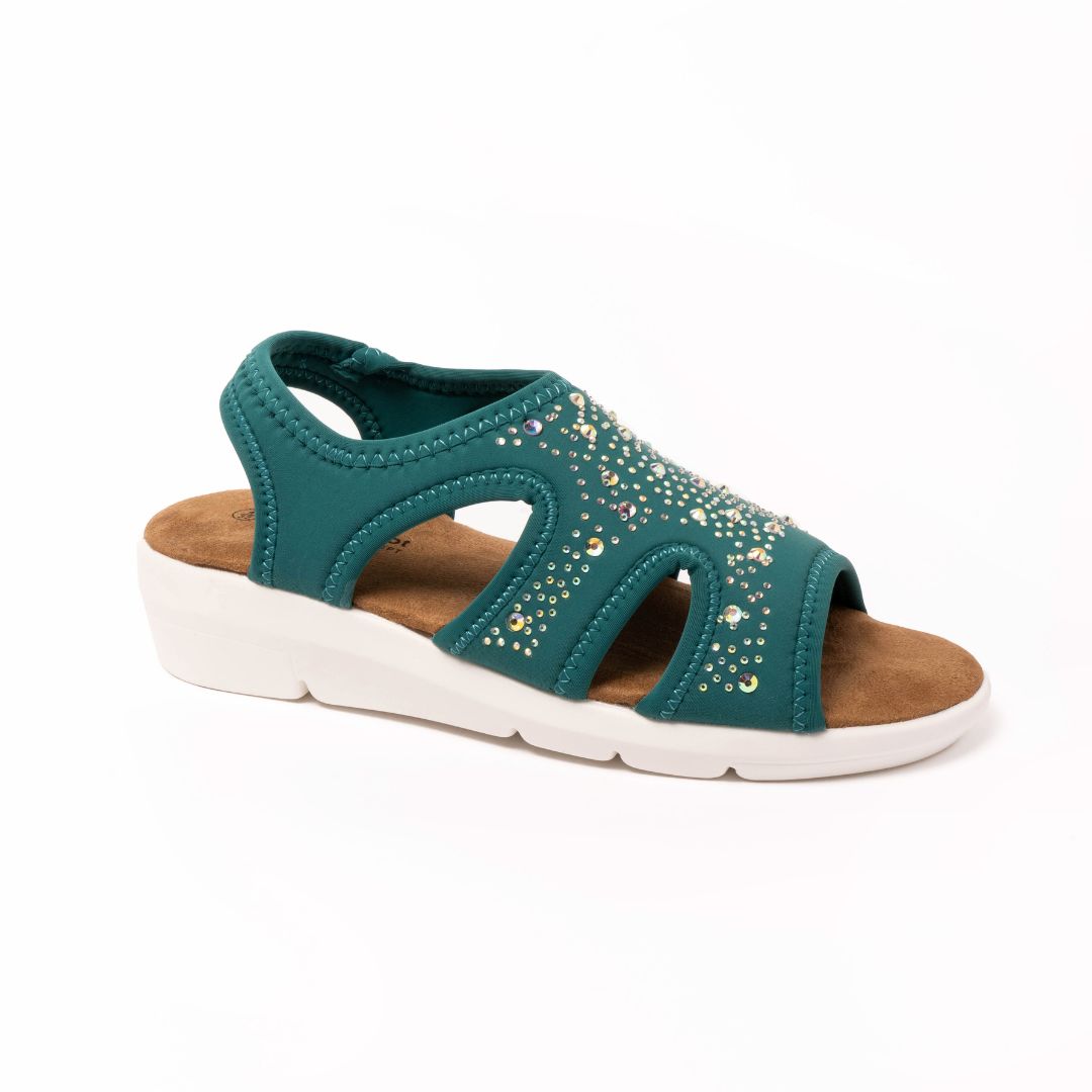 Womens cheap teal sandals