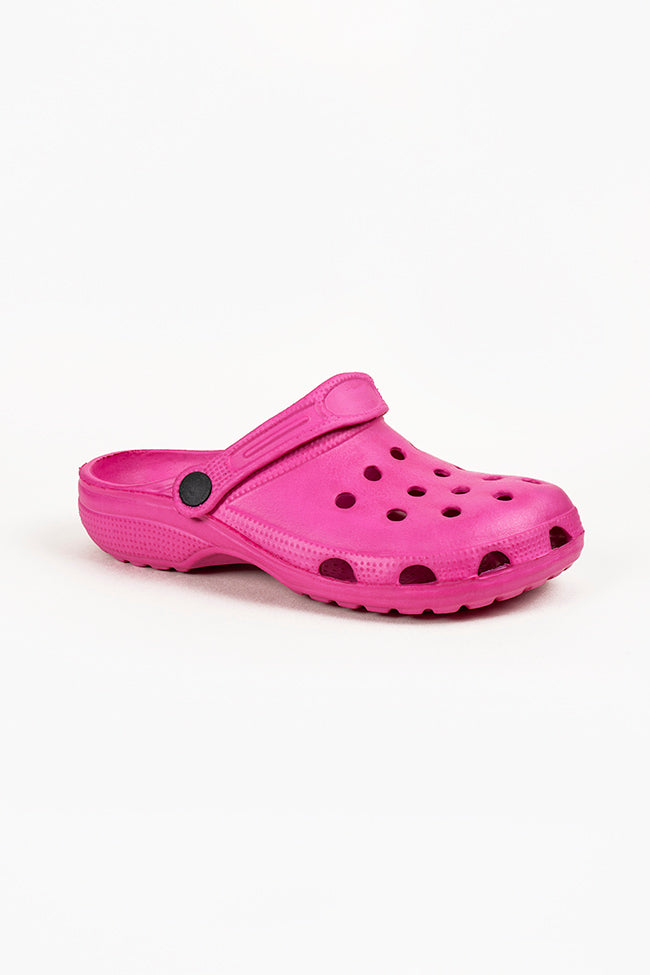 Jennifer Fuchsia Clogs