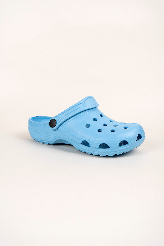 Charlie Youth Pale Blue Clogs