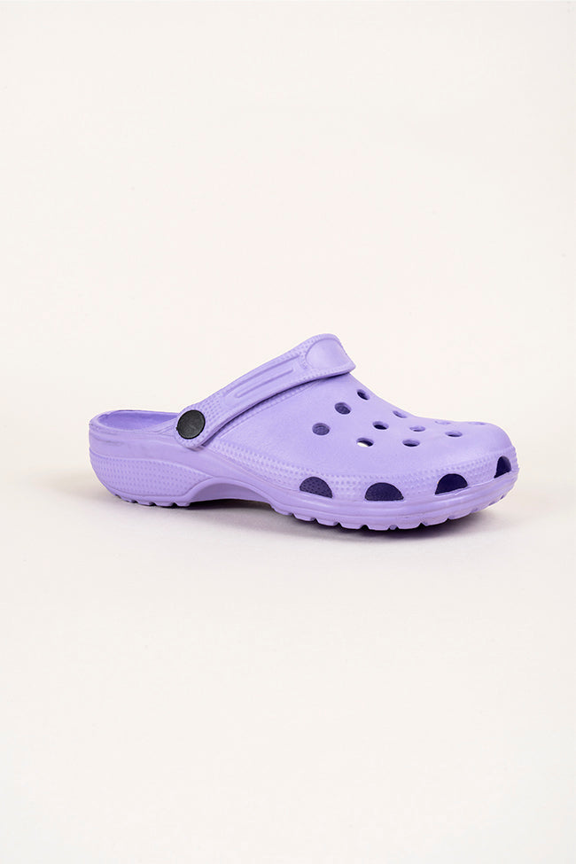 Charlie Youth Lilac Clogs