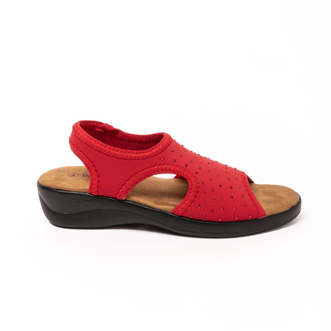 Jenny Red Sandal