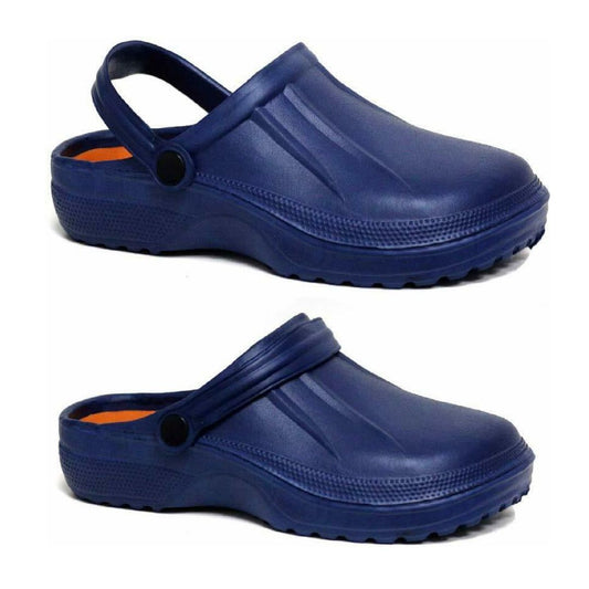 Colton Men Navy Garden Clogs