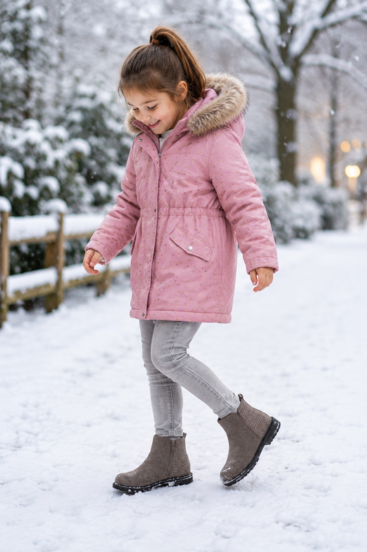 Lulu Girls Grey Diamanti Boots