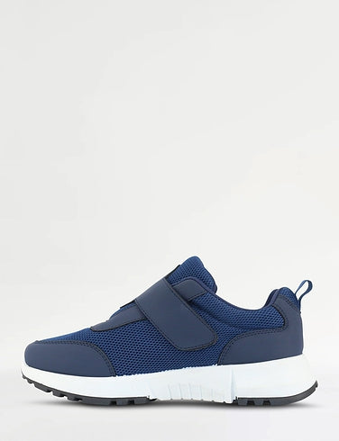 Avery Ladies Touch Fasten Navy Trainers