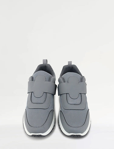 Richard Men Touch Fastening Grey Trainers